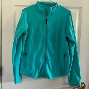 Danskin Blue Utility Jacket Lightweight Zip-Up